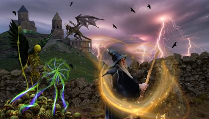 Witch in Storm